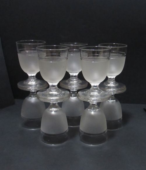 Set of Ten Victorian Sloe Gin Glasses C1880