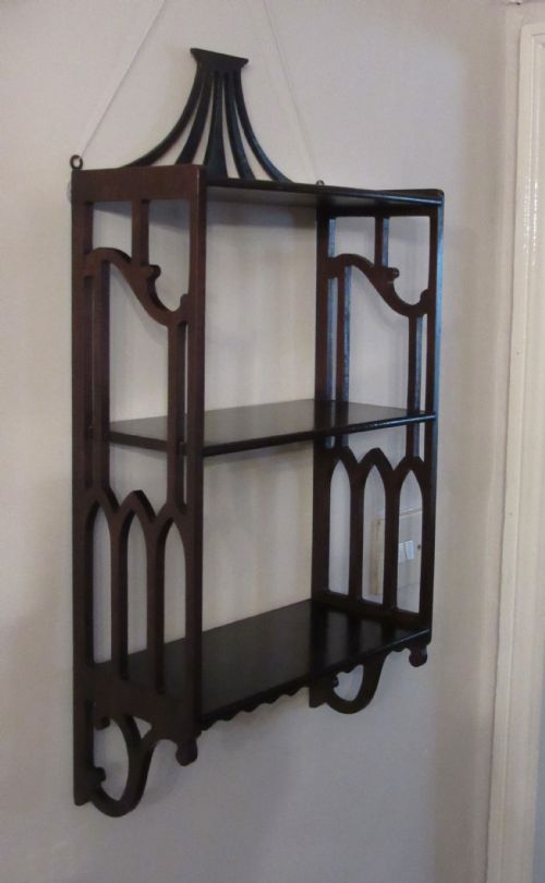 Set of Chippendale Style Mahogany Wall Shelves C1920
