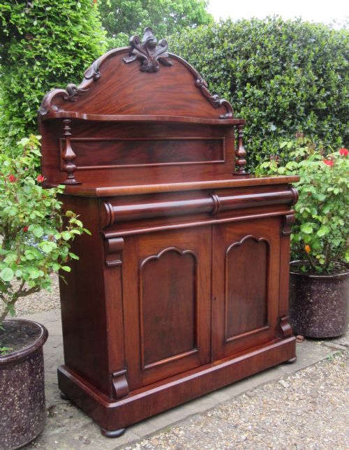 Fine Mahogany Chiffonier Sideboard Cupboard C1870