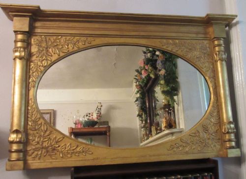 Regency Gilt Overmantle Mirror