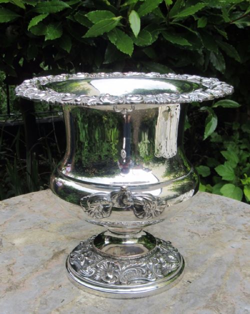 FINE OLD SHEFFIELD PLATE CAMPANA WINE COOLER C1830 - ADDITIONAL PHOTO 4