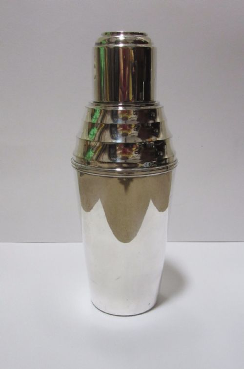 1920s Silver Plated James Dixon Cocktail Shaker