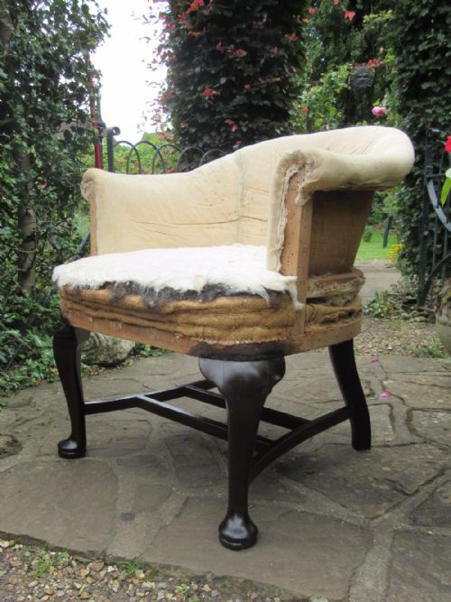 Good Georgian Style Mahogany Club or Desk Chair