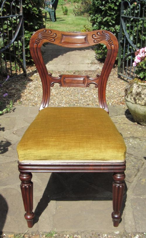 Stamped Gillows Lancaster Mahogany Side Chair C1830