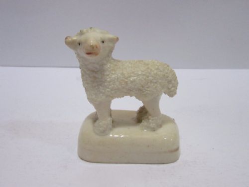 Small Antique Staffordshire Sheep Just 2 Inches High C1860