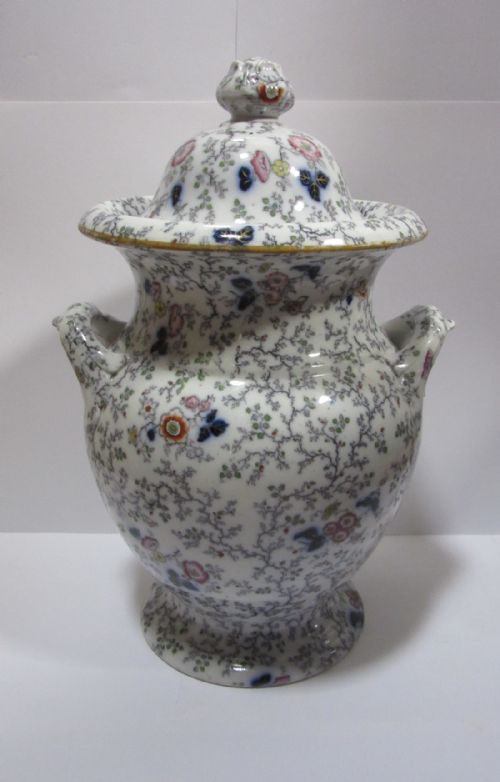 Large 'Lady Peel' Vase & Cover by Francis Morley Staffordshire C1850