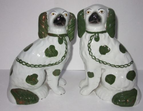 Pair of Victorian Staffordshire Dogs Circa 1880