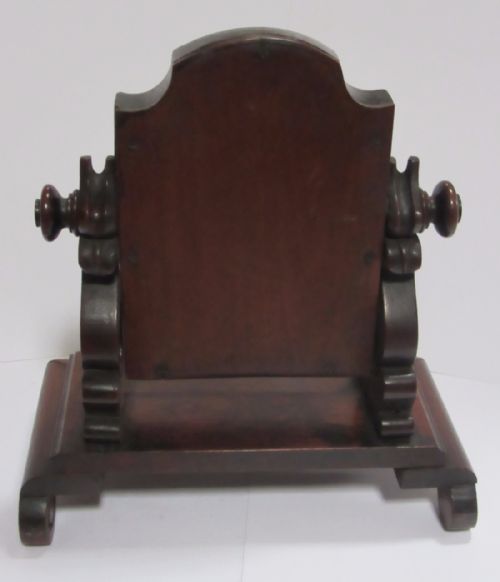 RARE MINIATURE MAHOGANY DRESSING MIRROR CIRCA 1860 - ADDITIONAL PHOTO 2