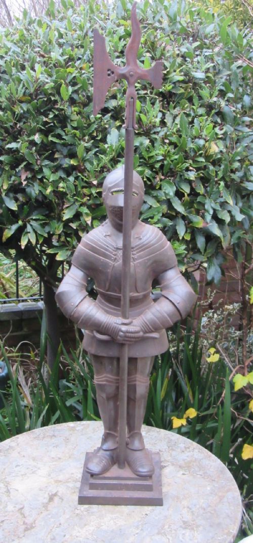 English Medieval Knight Poker Stand