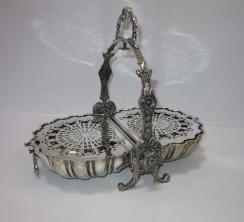 Super Victorian Silver Plated Biscuit Box