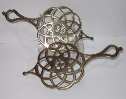 Pair of Late Victorian Brass Trivets