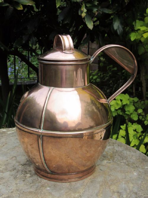 Antique Copper Guernsey 6 Pint Milk Can