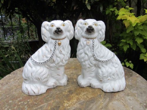 Excellent Pair of Antique Staffordshire Dogs C1850