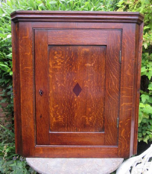 Small Georgian Oak Corner Cupboard C1820