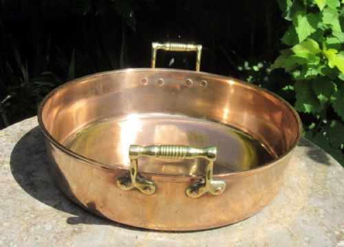 Victorian Two-handled Copper Pan
