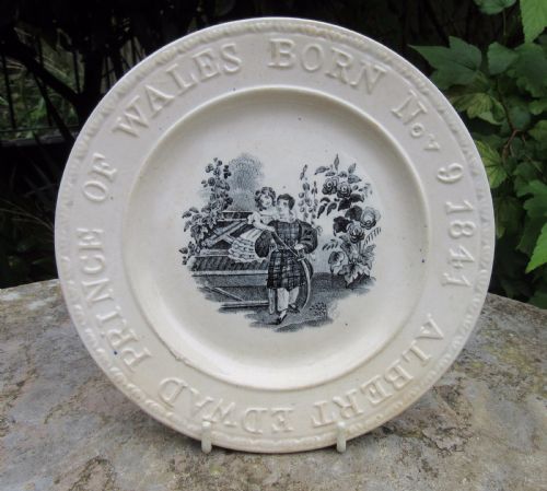 Rare Commemorative Royal Birth Plate 1841