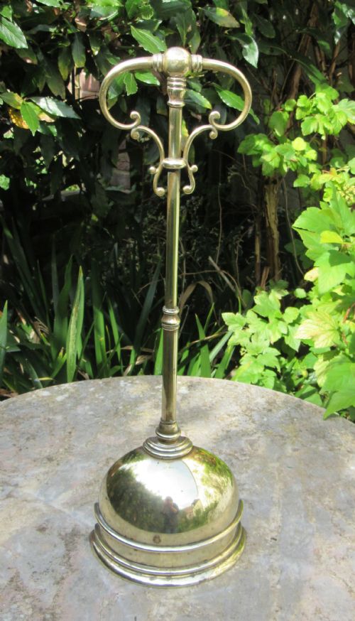 Fine 19th C Brass Door Porter or Door Stop