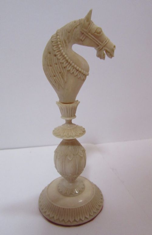 fig 1. 19th C CARVED VIZAGAPATAM CHESS SET