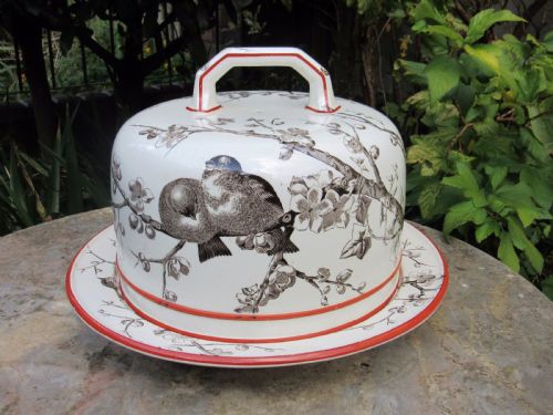 English Pottery Cheese Dish C1880