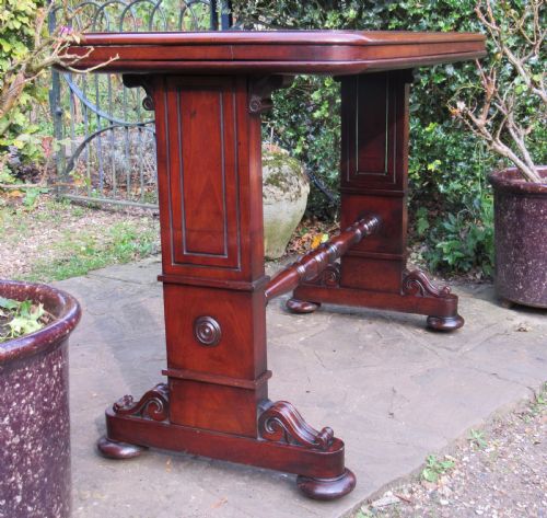 FINE WM IV MAHOGANY METAMORPHIC SERVING TABLE BUFFET C1830 - ADDITIONAL PHOTO 2