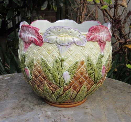 Wilhelm Schiller & Son Majolica Jardiniere 1900