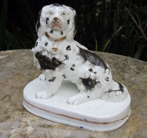 Large Staffordshire Porcellaneous Dog C1840