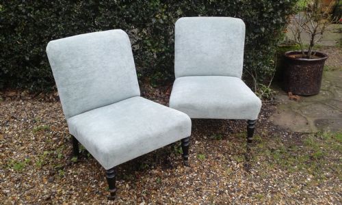 Pair of Victorian Upholstered Chairs C1880