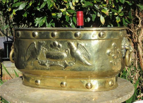 Large Victorian Brass Planter C1880