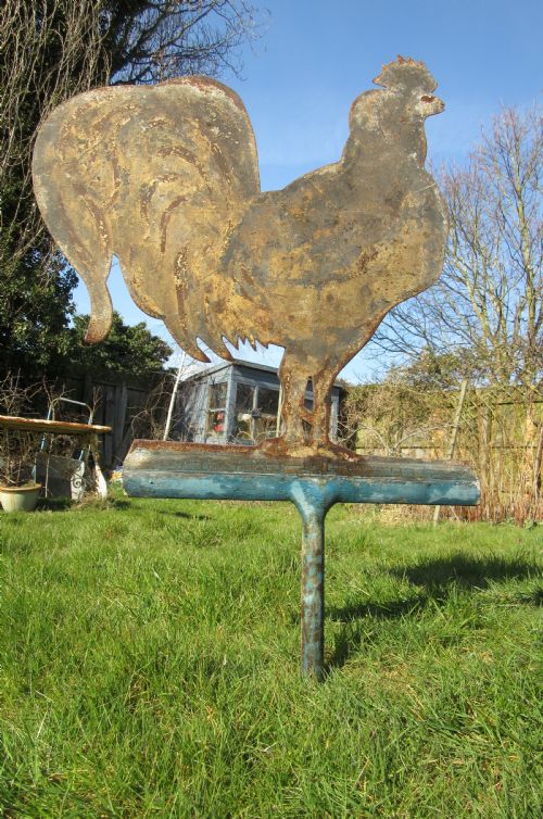 Silhouette Cockerel Rooster Weathervane