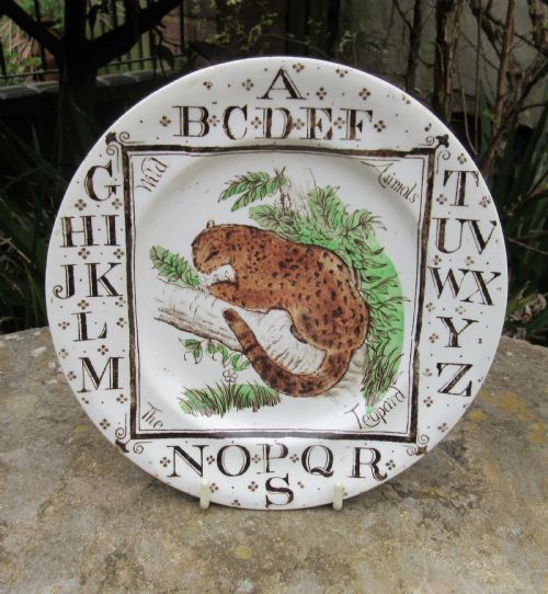 Child's Victorian Alphabet Plate 1882