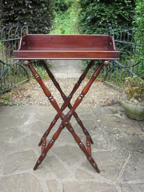 Georgian Mahogany Butler's Tray & Stand C1830