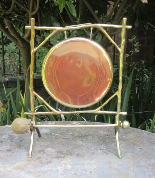 Super Naturalistic Brass Dinner Gong C1880