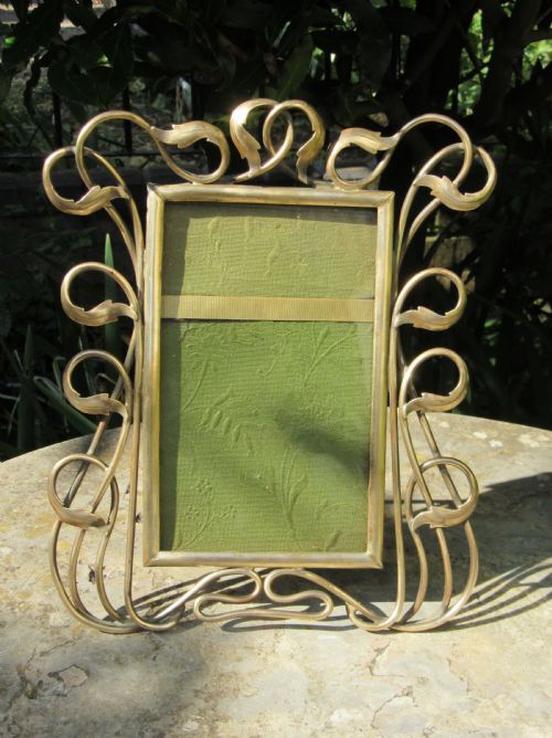Art Nouveau Brass Photo Frame C1890