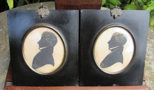 Pair Barton of Ballyline Irish Silhouettes 1832