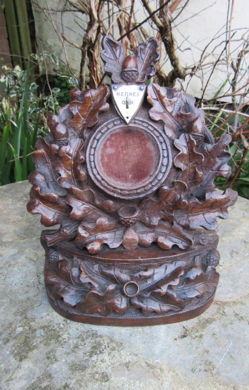 Rare Herne's Oak Windsor Park Pocket Watch Stand 1863