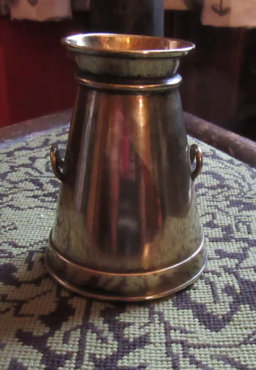 Miniature Brass Milk Churn Money Box C1915