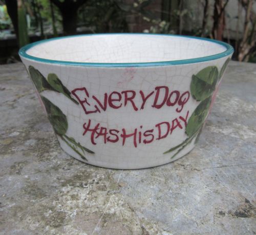 Wemyss Pottery Dog Bowl