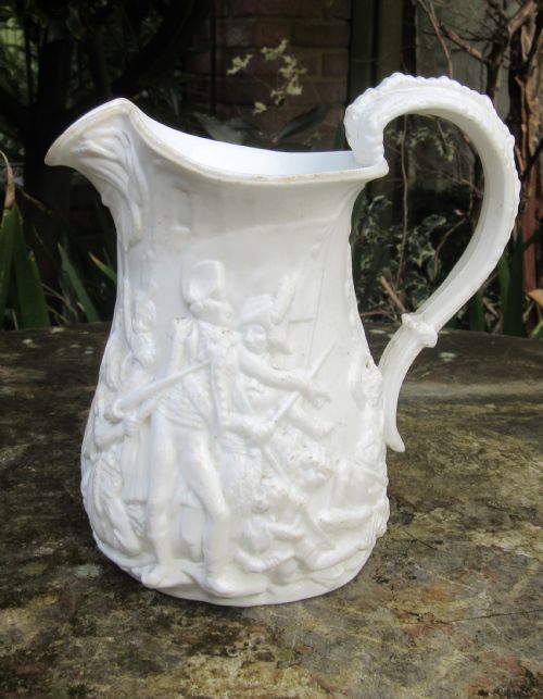 Samuel Alcock Siege of Acre Relief Moulded Jug