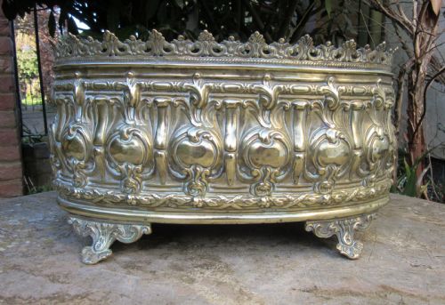 Small Victorian Brass Planter C1880