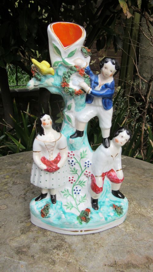 Victorian Staffordshire Bird's Egg Collecting Figure C1860