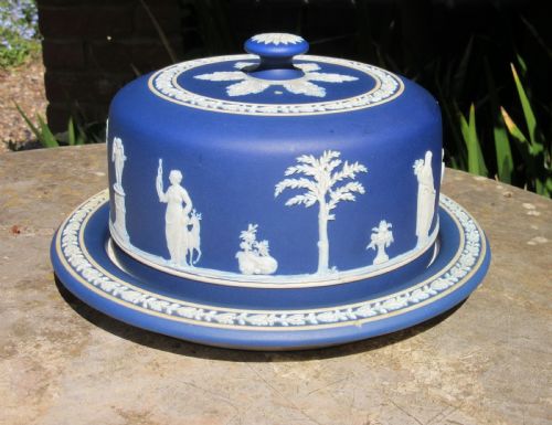 Antique Wedgwood Jasper Ware Cheese Dome