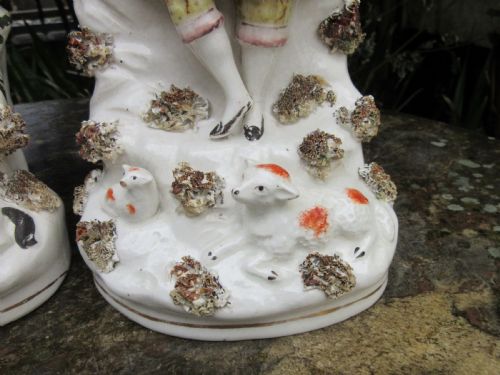 FINE PAIR OF VICTORIAN STAFFORDSHIRE SCOTTISH FIGURES C1860 - ADDITIONAL PHOTO 5