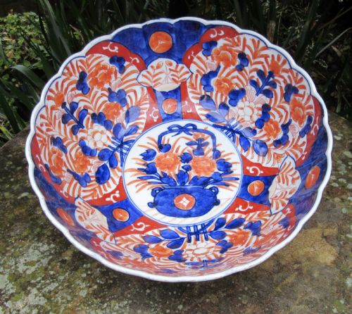 Good Sized Antique Imari Bowl C1880