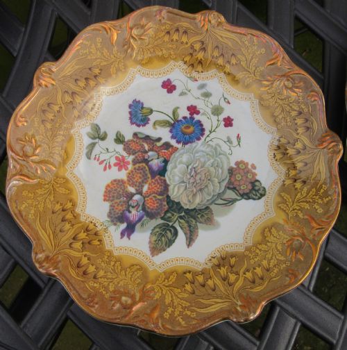 fig 1. PRATTWARE 'BOUQUET' DESSERT SERVICE c1860