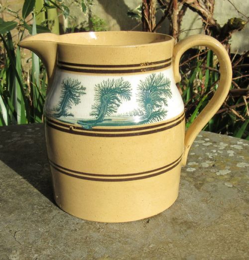 Victorian Mochaware Tavern Jug C1880