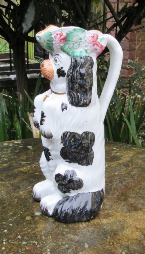 fig 1. ANTIQUE STAFFORDSHIRE DOG JUG c1860
