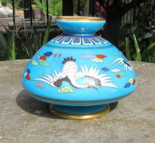 fig 1. MINTON CLOISONNE WARE CHRISTOPHER DRESSER VASE c1870