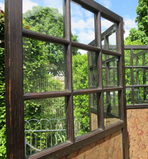 ARTS CRAFTS EBONISED OAK SCREEN C1910 - ADDITIONAL PHOTO 3