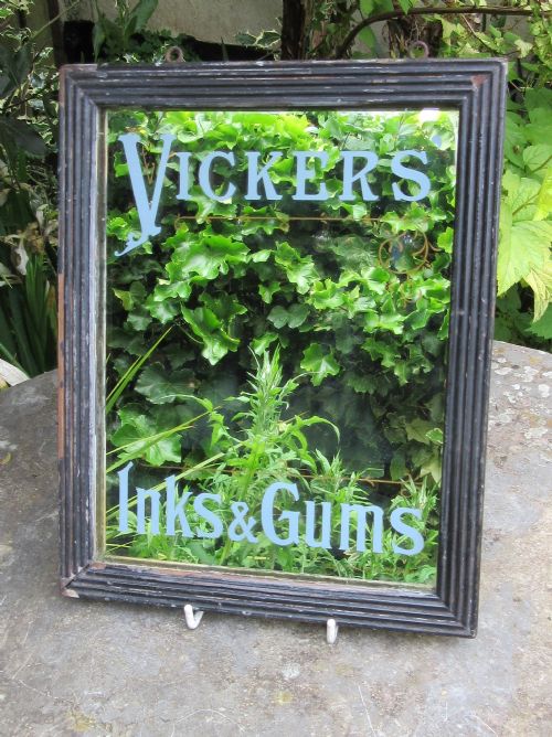 Vickers' Inks & Gums Advertising Mirror C1910
