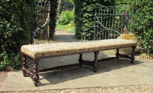 Fine Long Rosewood Fender Stool C1840